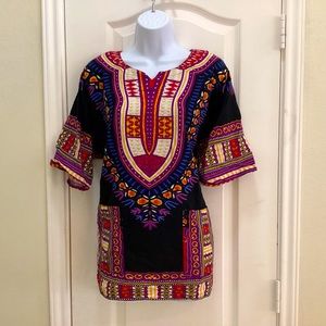 It Girl Women's African Dashiki Cotton Shirt
